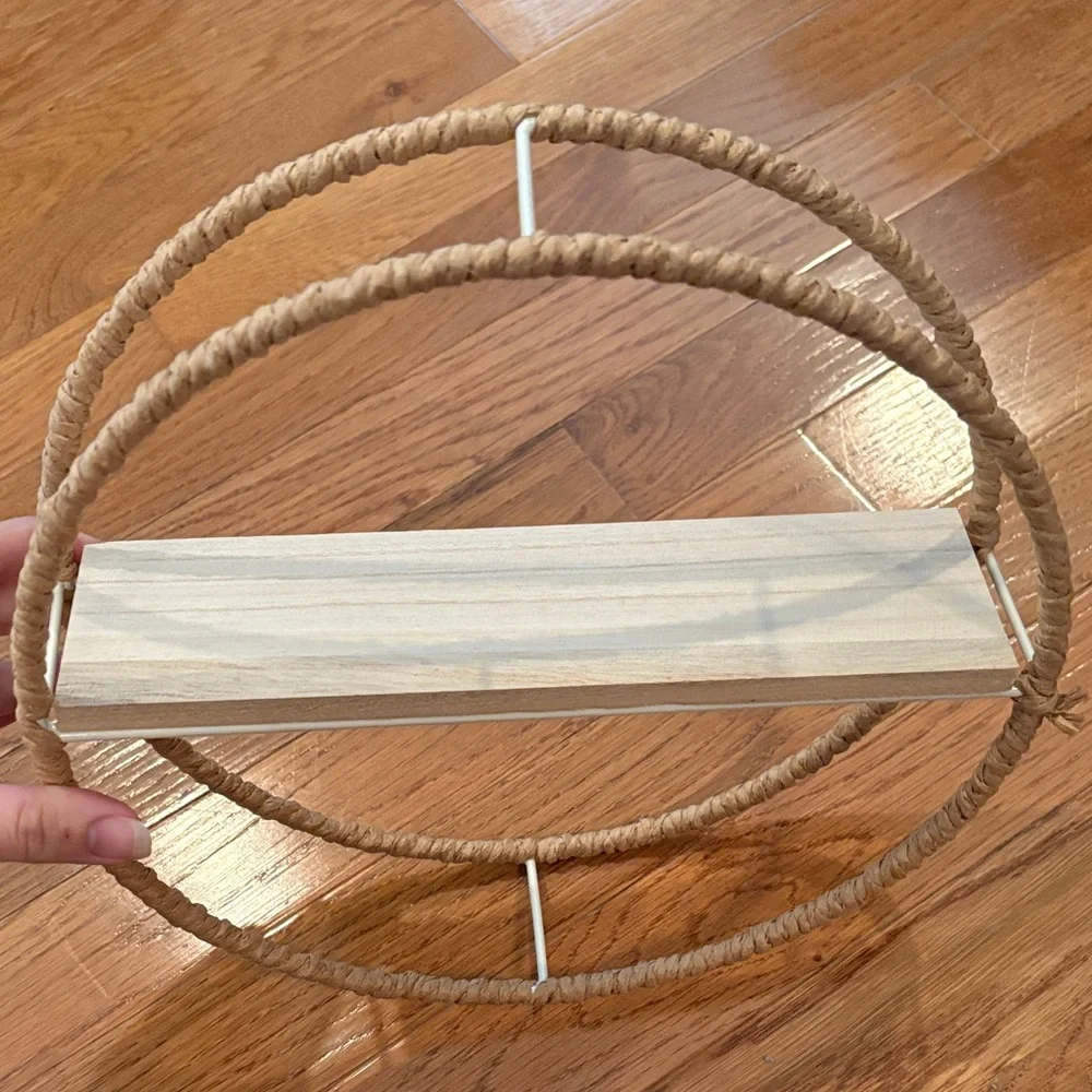 Target Tan Circular Wall Shelf